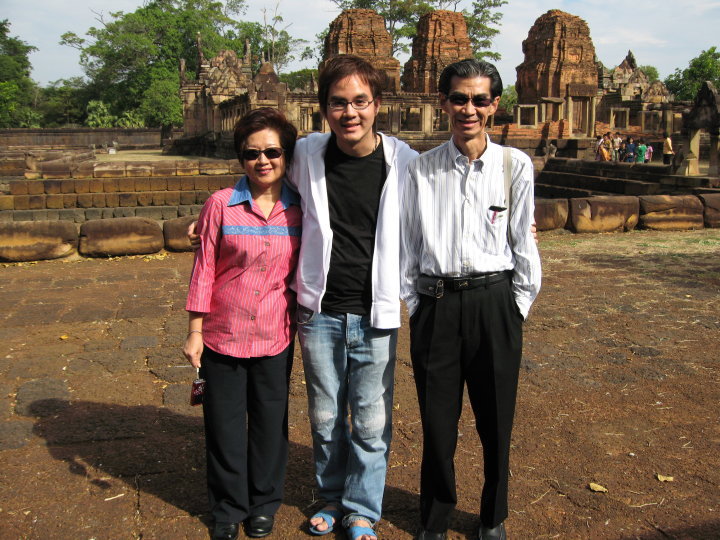 With Dad and Mom in Buriram where Dad was Governor and Mom ran Red Cross · 2006