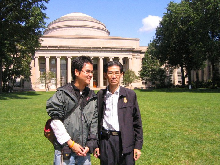 With Dad at MIT · 2006